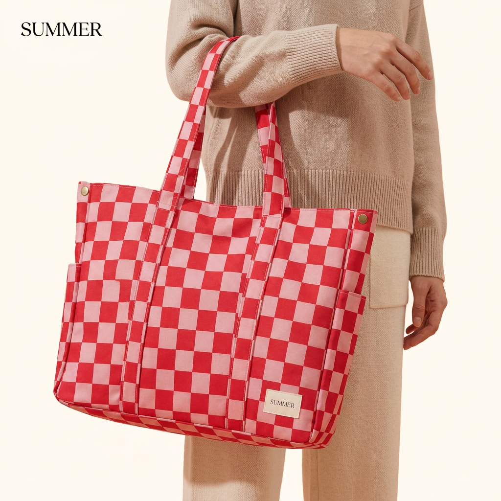 The Checkerboard Carryall Tote