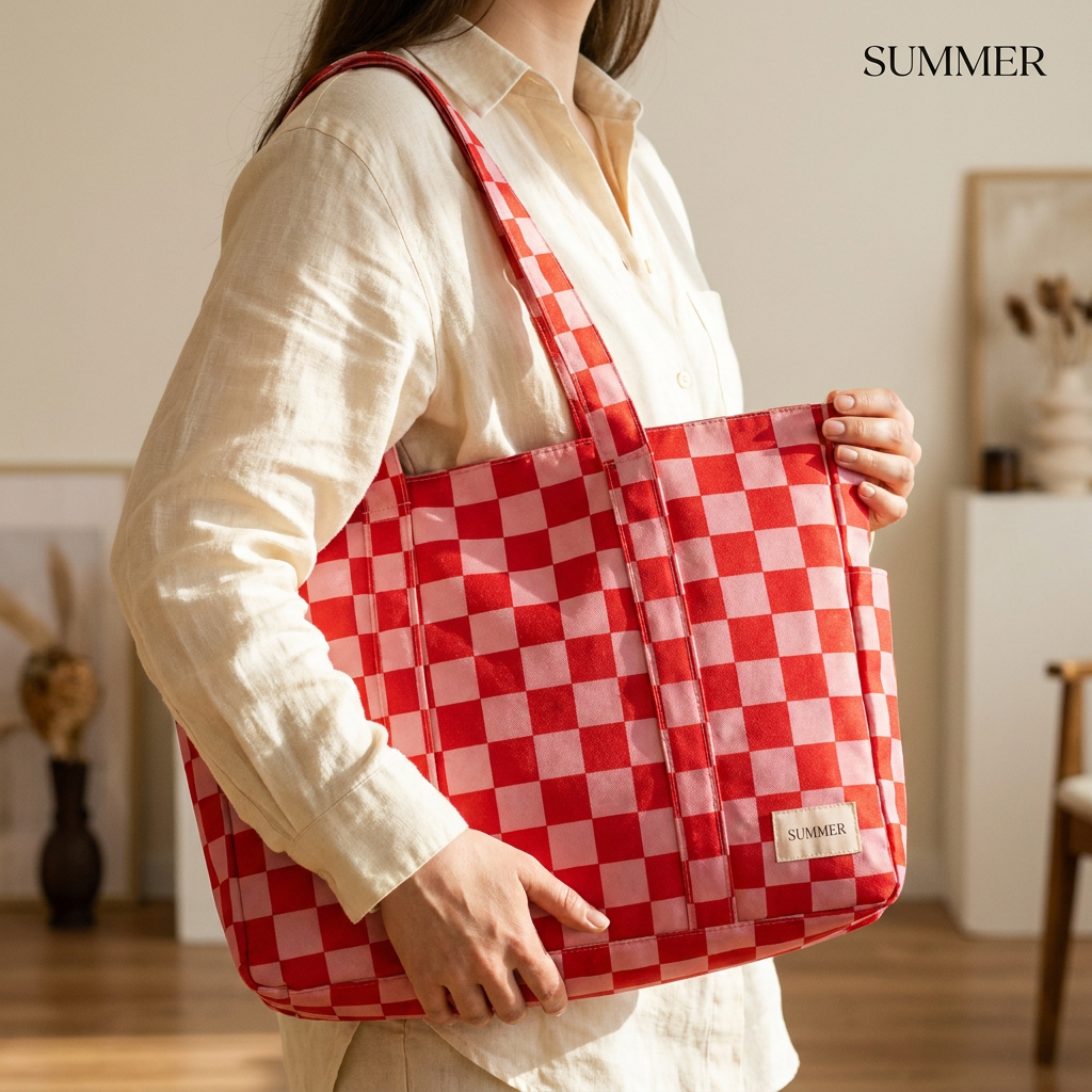 The Checkerboard Carryall Tote