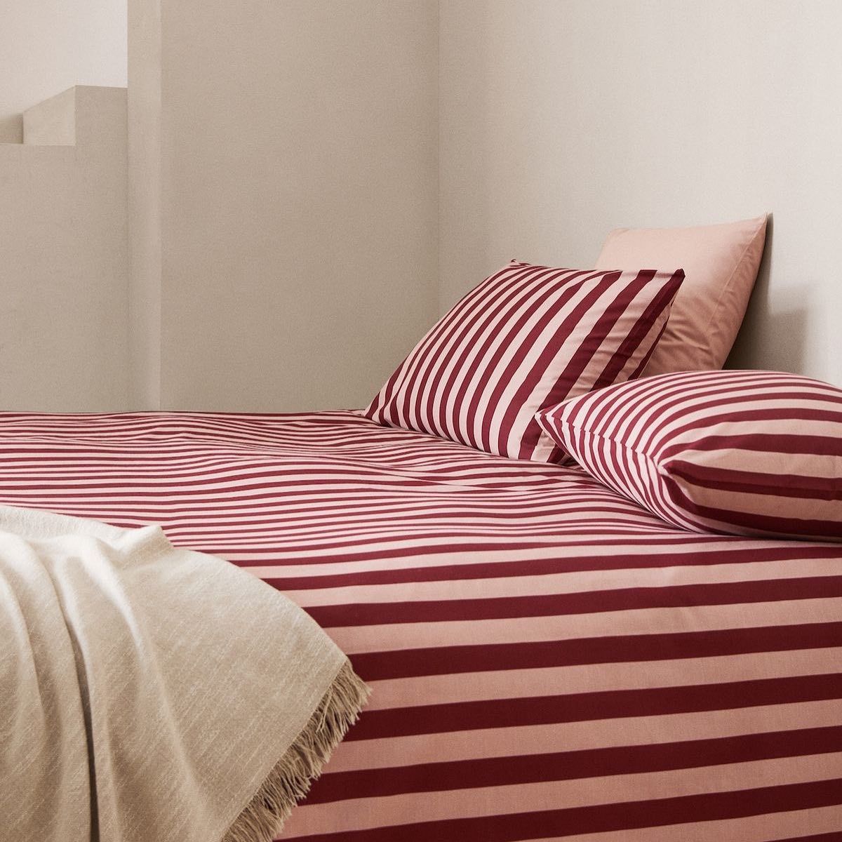 The Crimson Cadence Bedsheet
