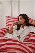 The Crimson Cadence Bedsheet